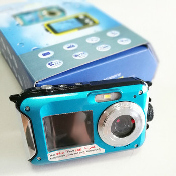 工廠直銷雙屏防水數碼相機 2400萬微距高清水下攝影機，支持一件代發(fā)及攝影攝像服務